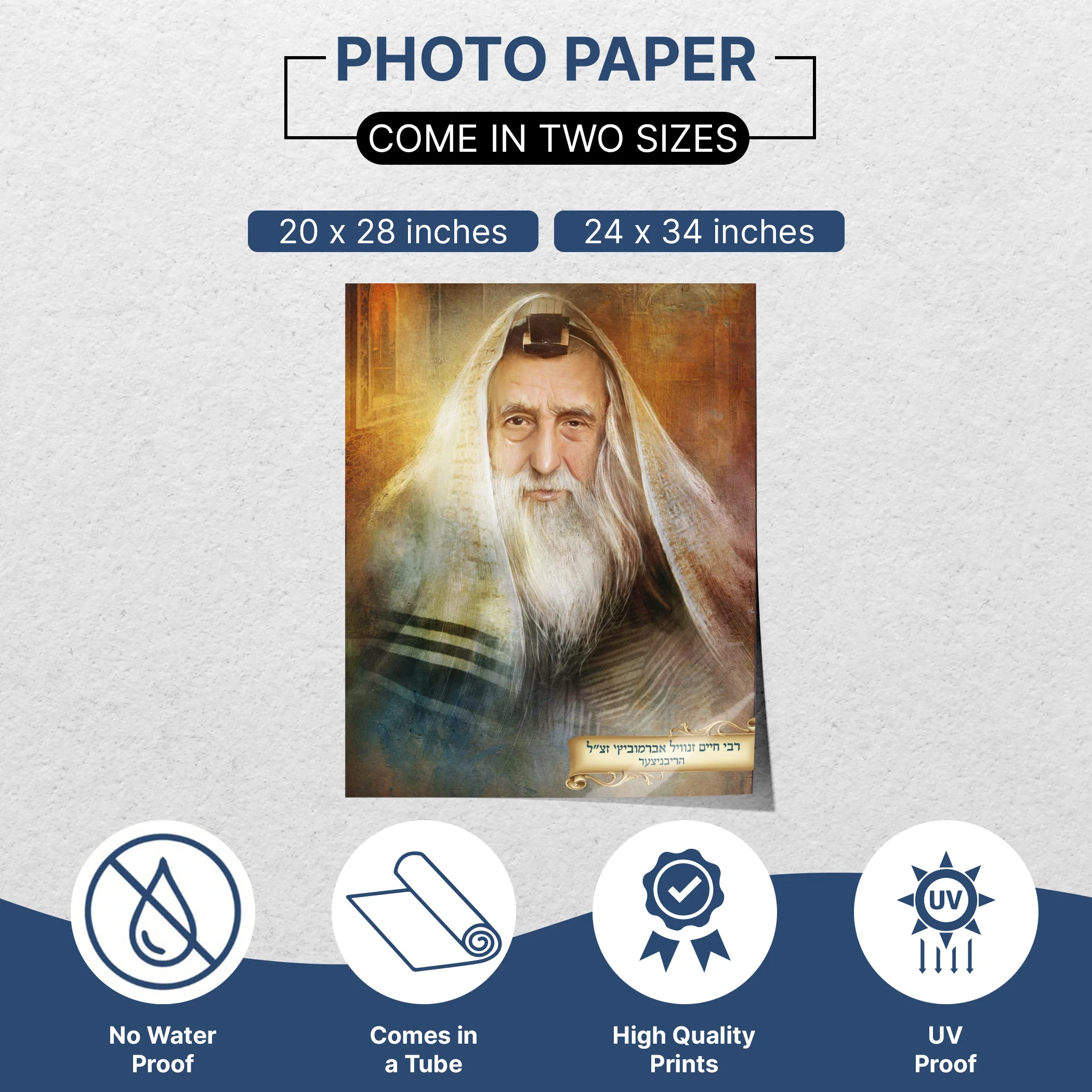 Ribnitzer Rebbe's Spiritual Essence - Second Edition Sukkot Poster