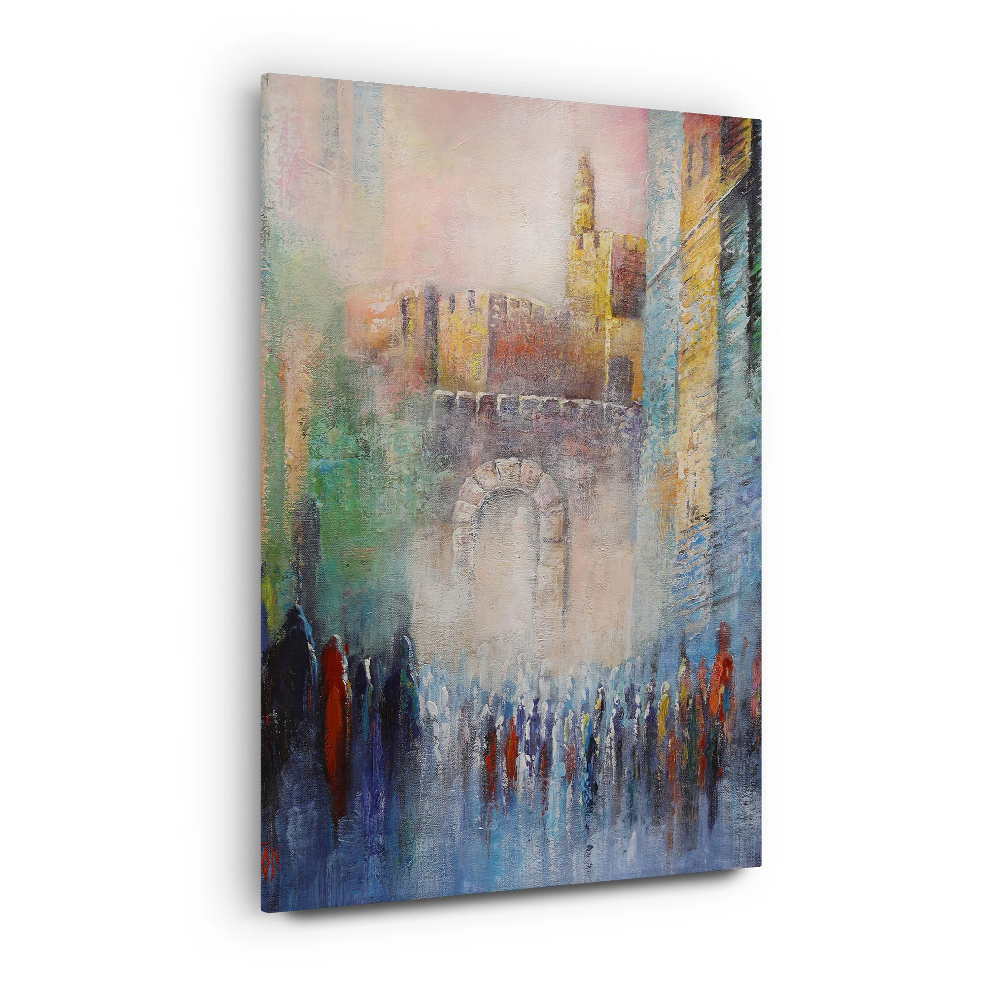 Tower of David - Colorful Jerusalem Landmark Art by Yossi Bitton