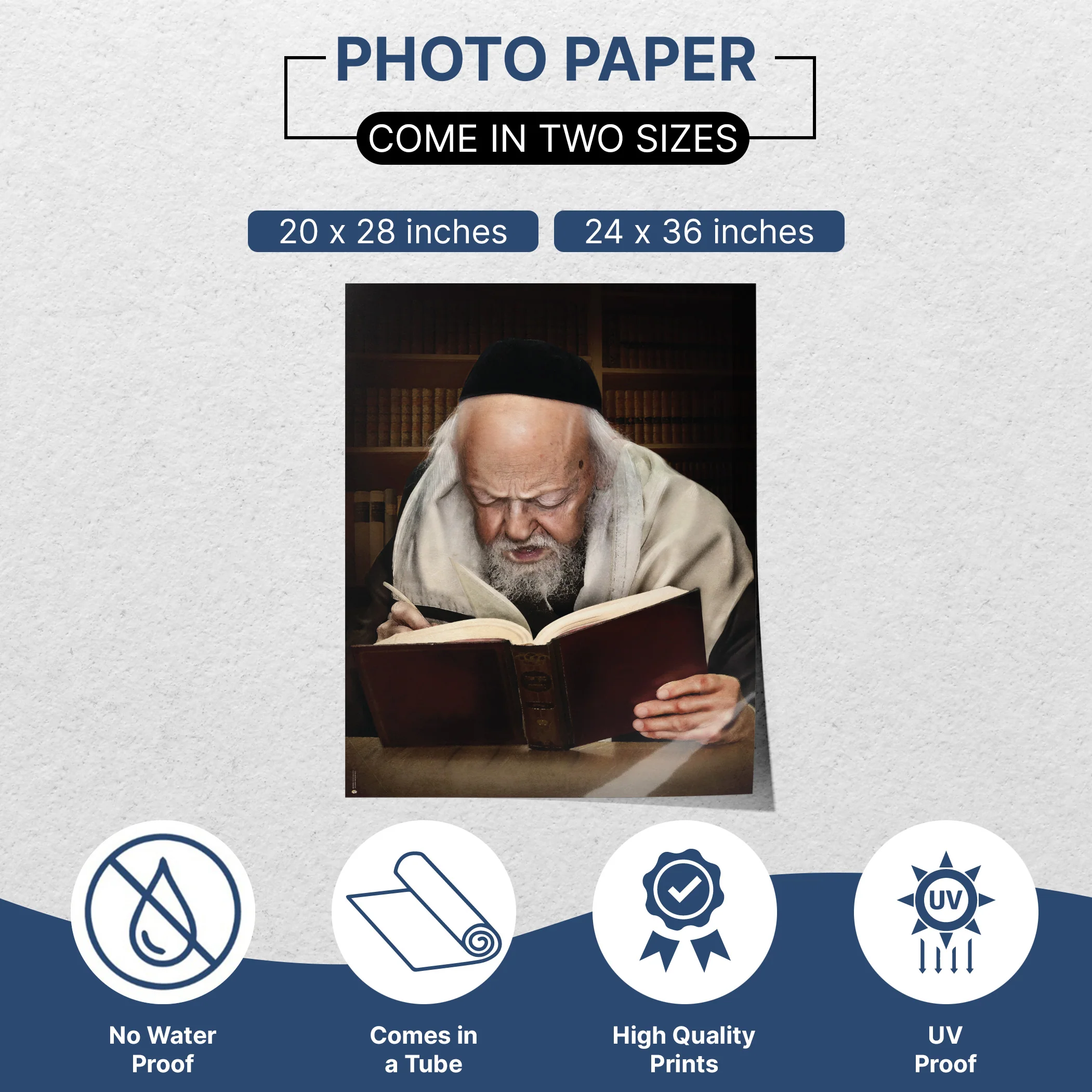 Rabbi Eliashiv Torah Study Poster - Revered Scholar Artwork