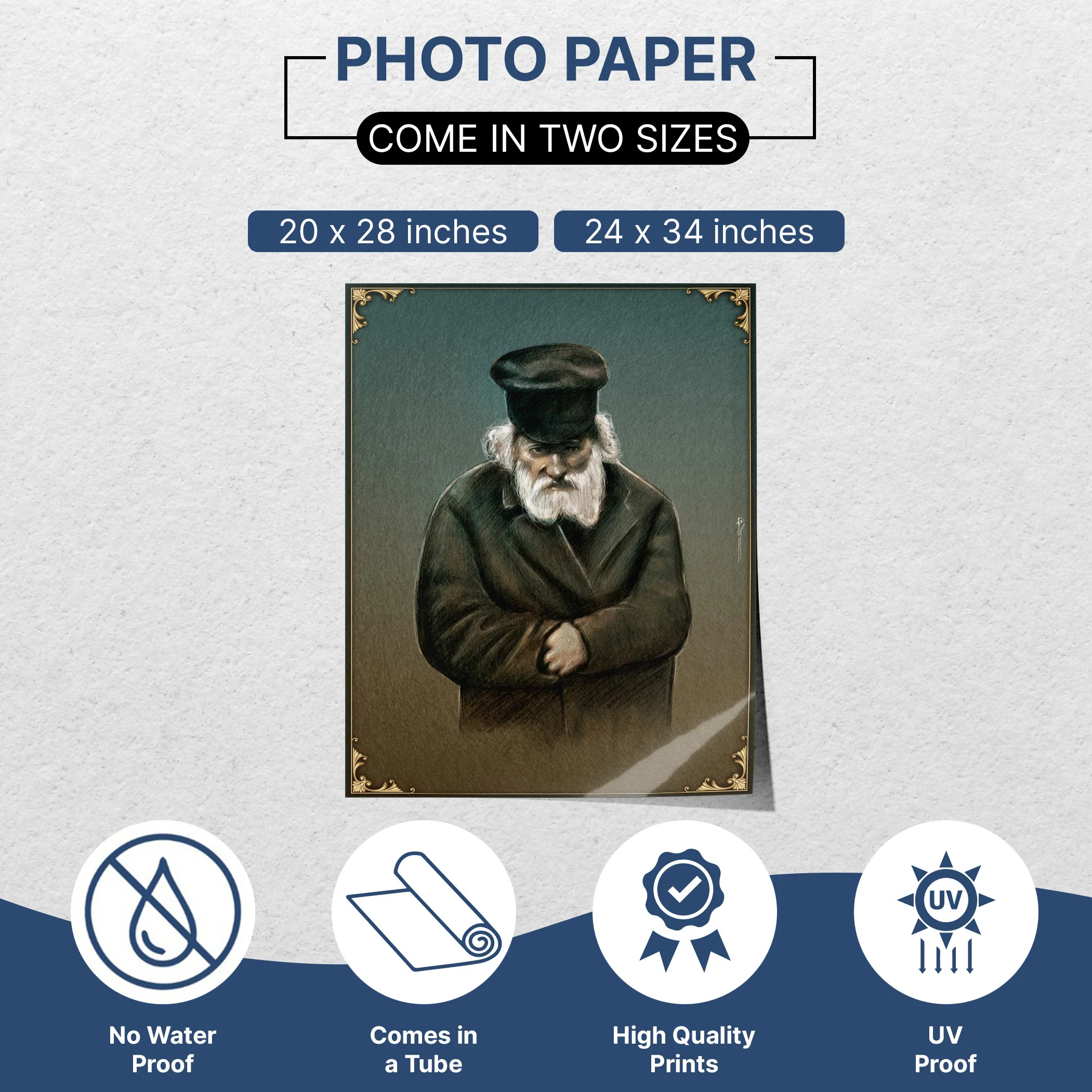 Chofetz Chaim Artistic Portrait - Ethical Wisdom for Sukkot