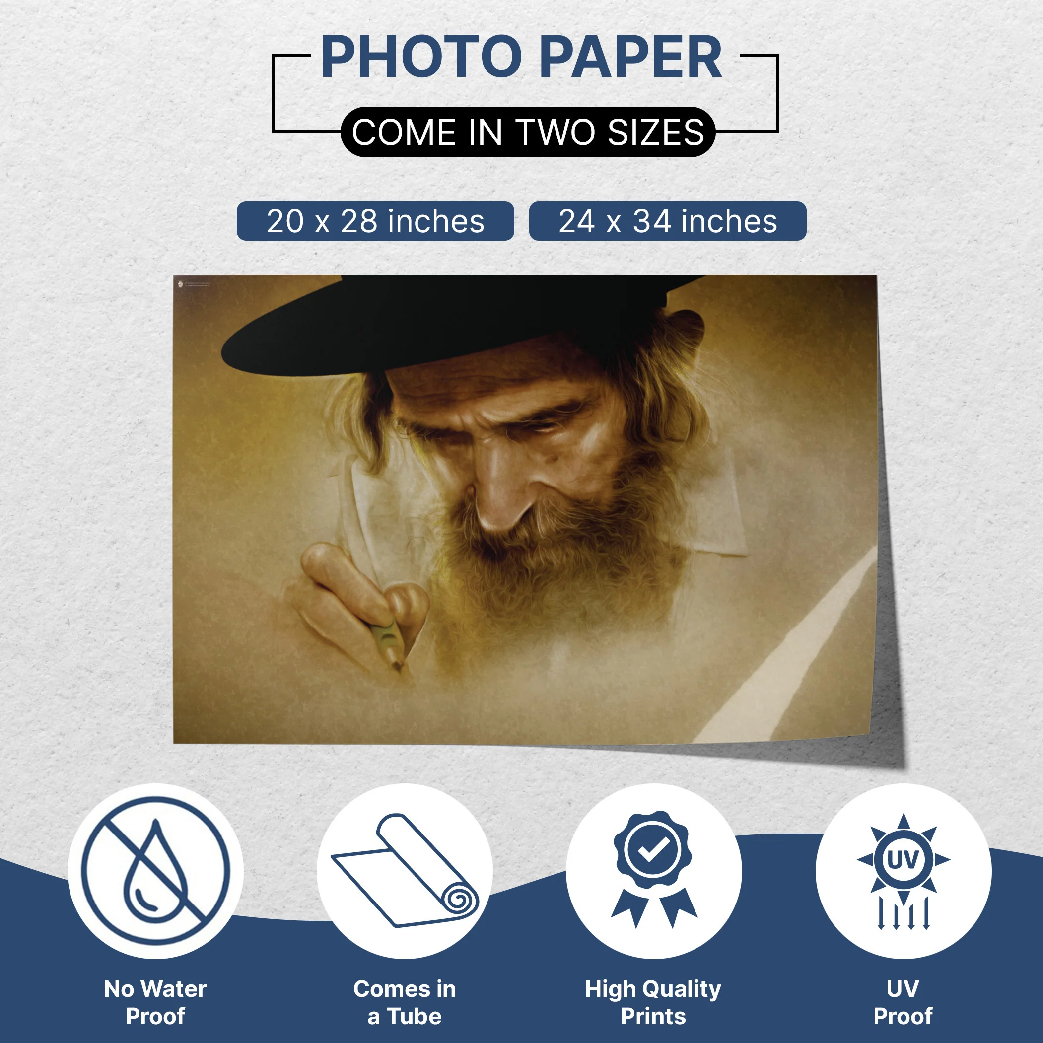 Rabbi Shteinman's Torah Dedication - Sukkot Portrait Poster