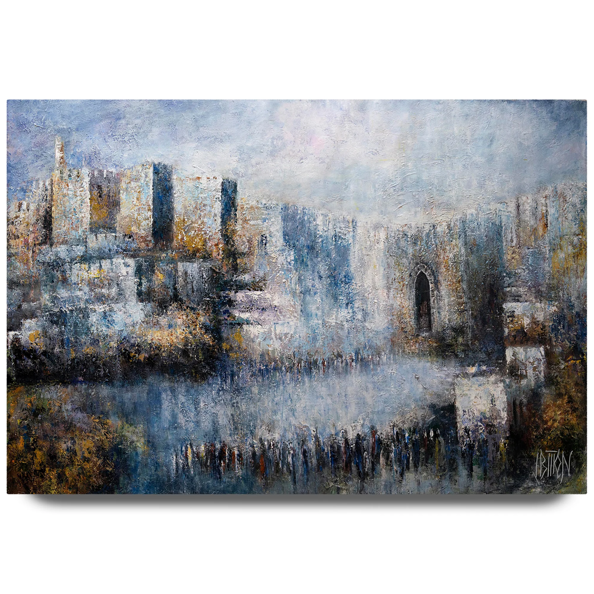 Jerusalem Jaffa Gate - Modern Jewish Art Print by Yossi Bitton