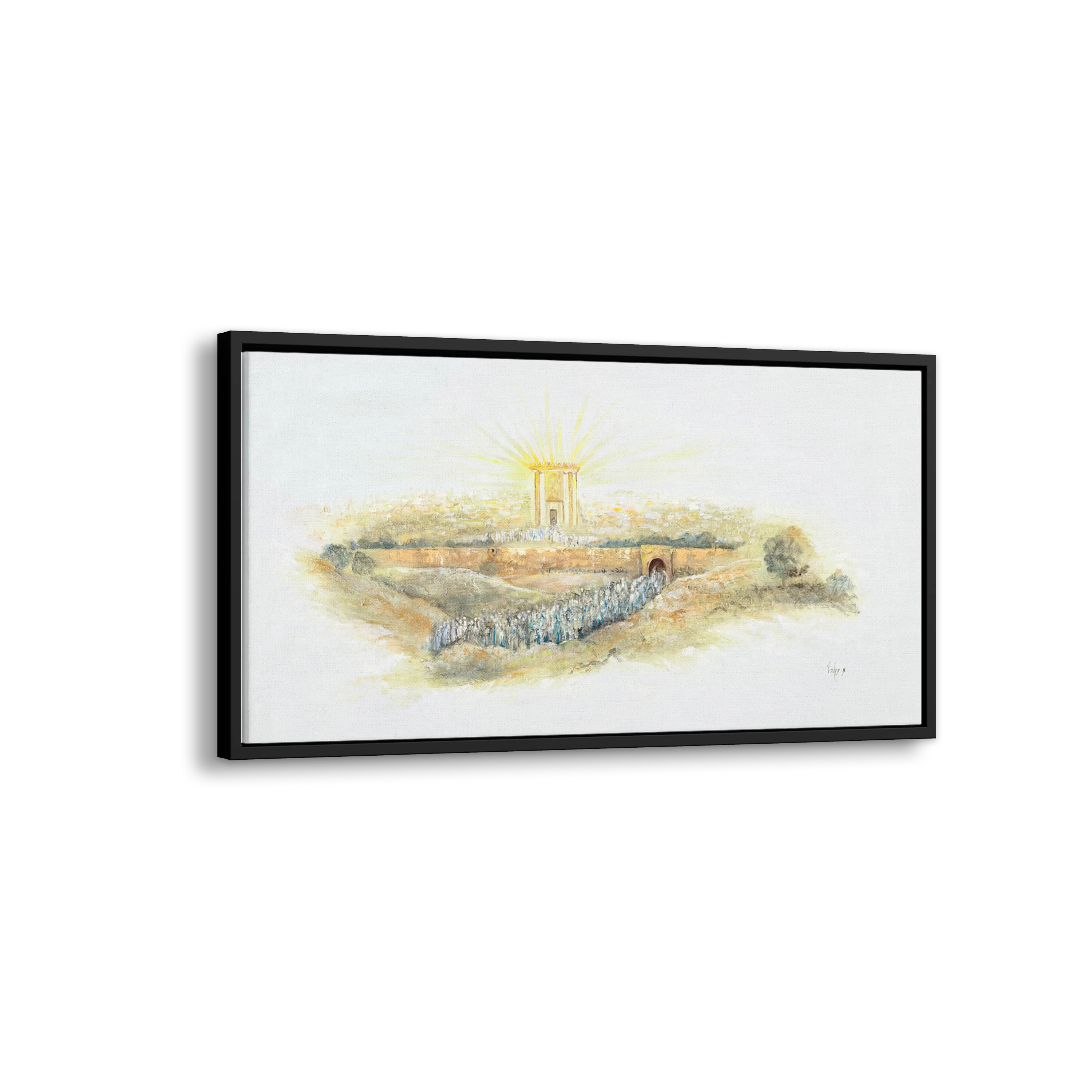 Gold Beit Hamikdash Art - 43x28
