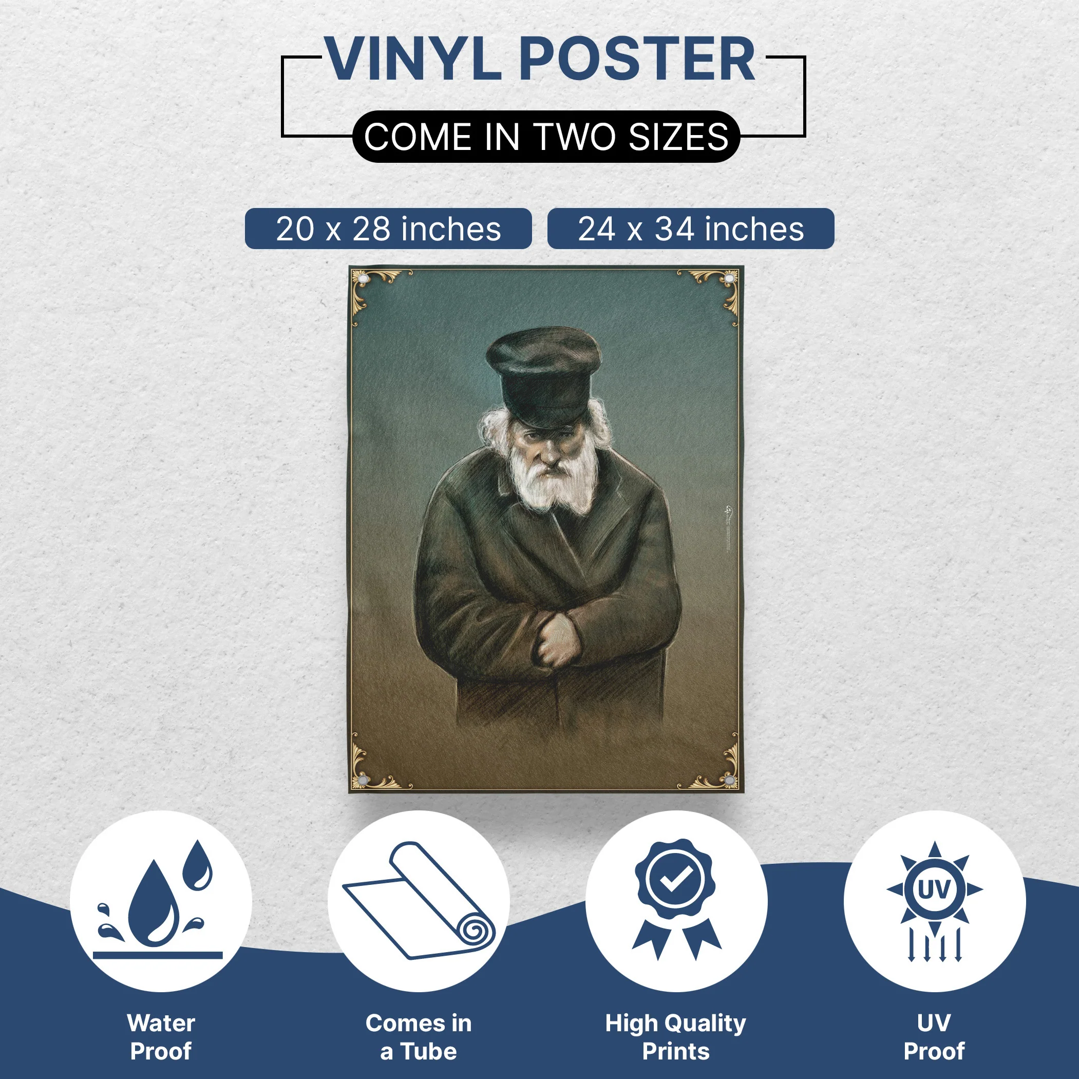 Chofetz Chaim Artistic Portrait - Ethical Wisdom for Sukkot