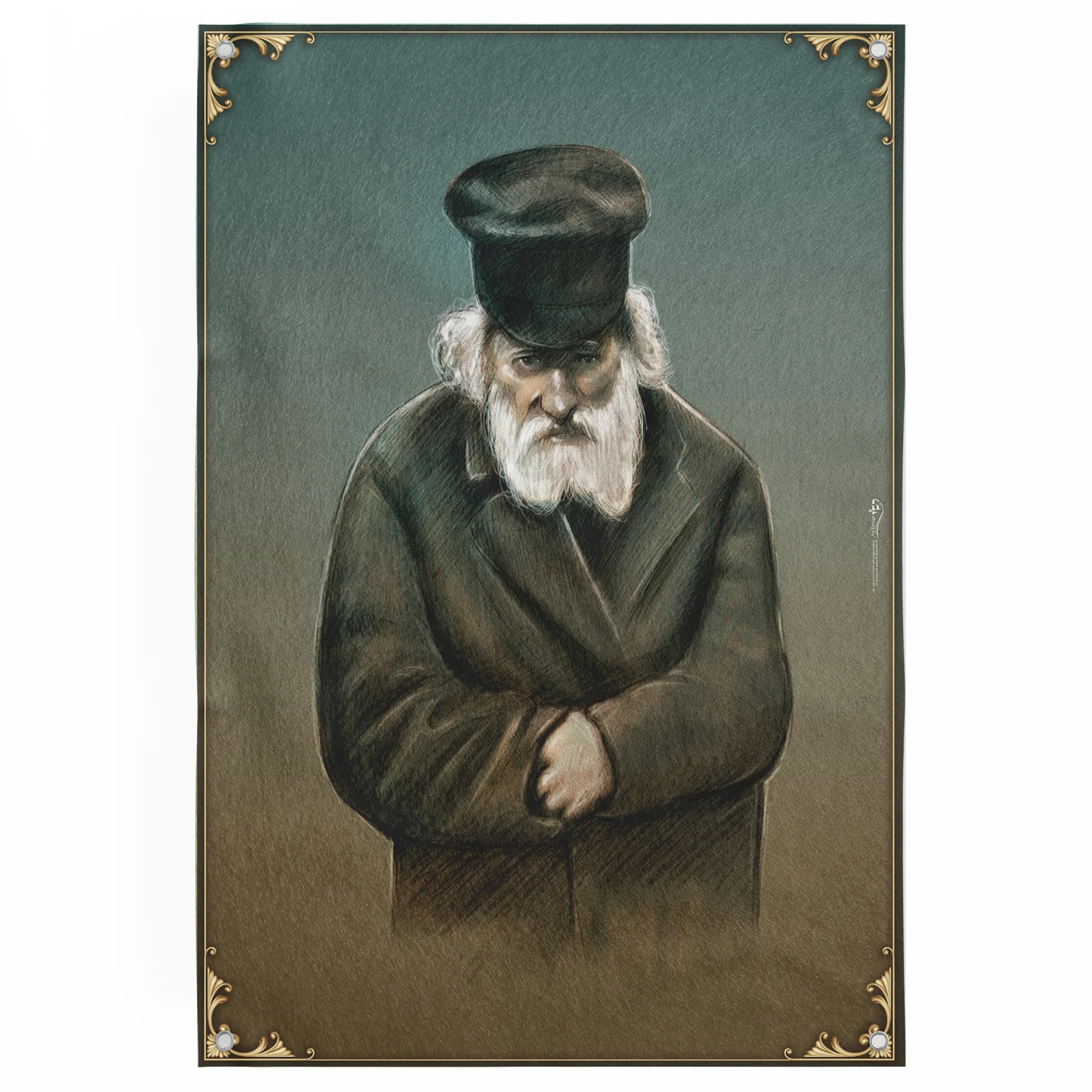 Chofetz Chaim Artistic Portrait - Ethical Wisdom for Sukkot