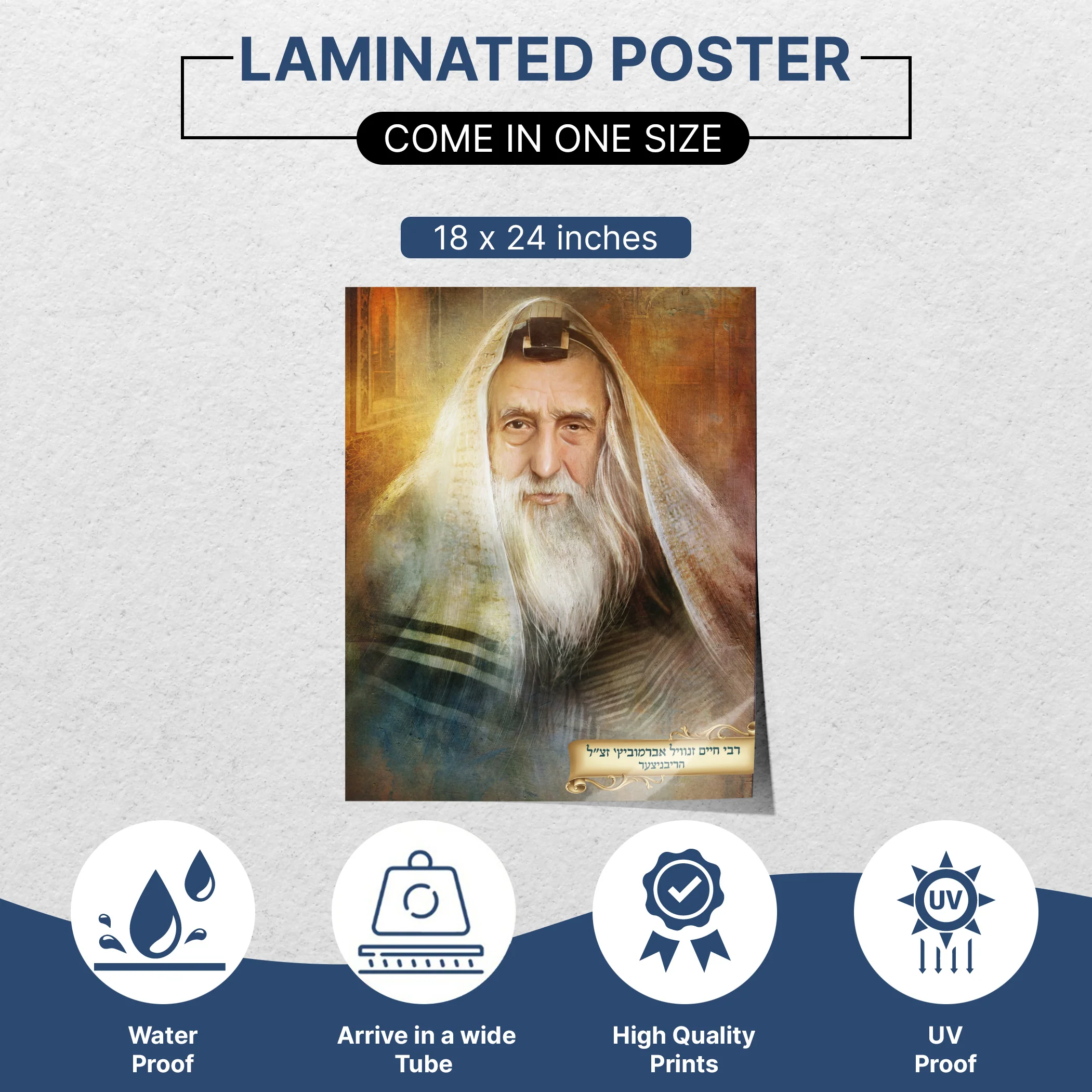 Ribnitzer Rebbe's Spiritual Essence - Second Edition Sukkot Poster