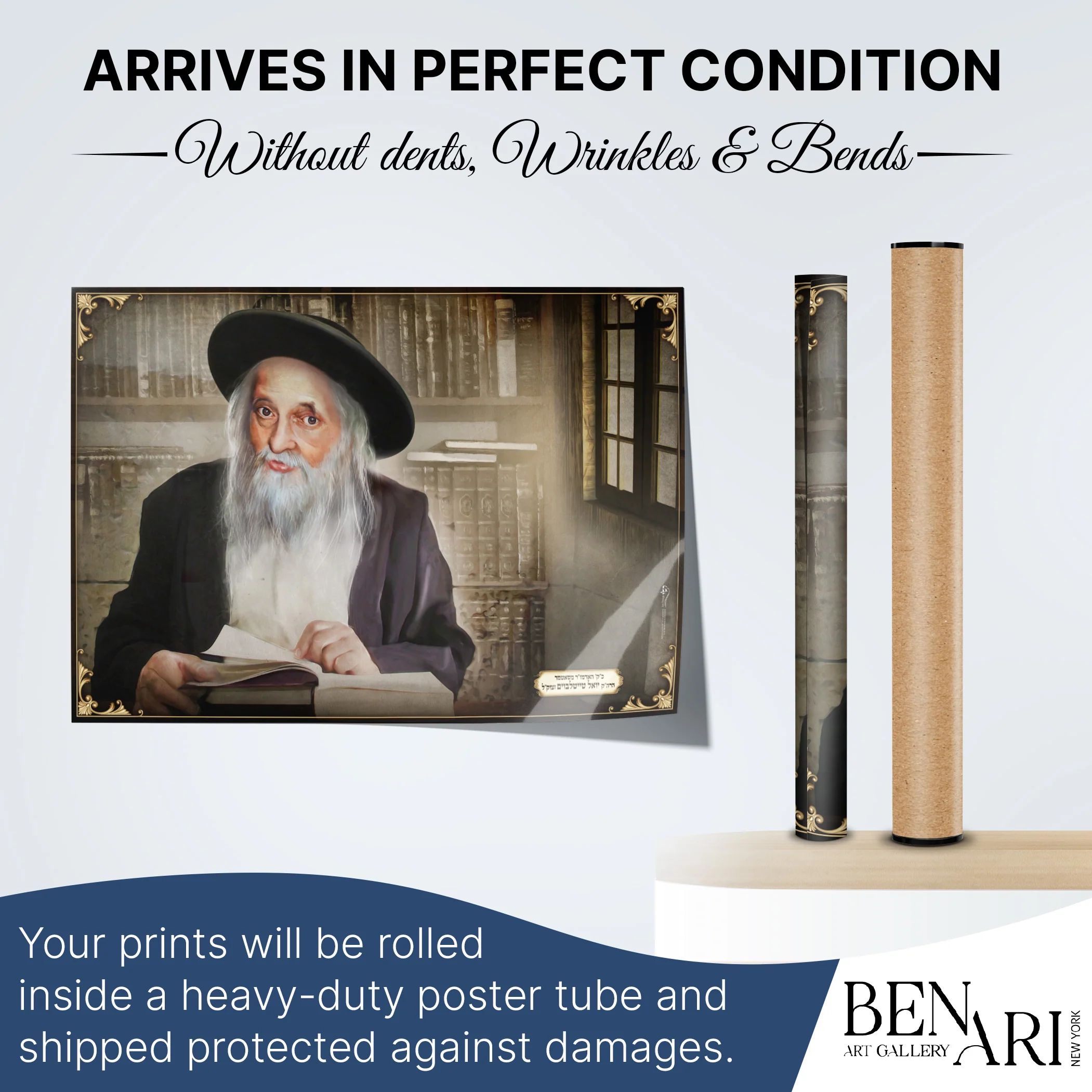 The Satmar Rebbe Torah Study - Portrait of Reverence for Sukkot