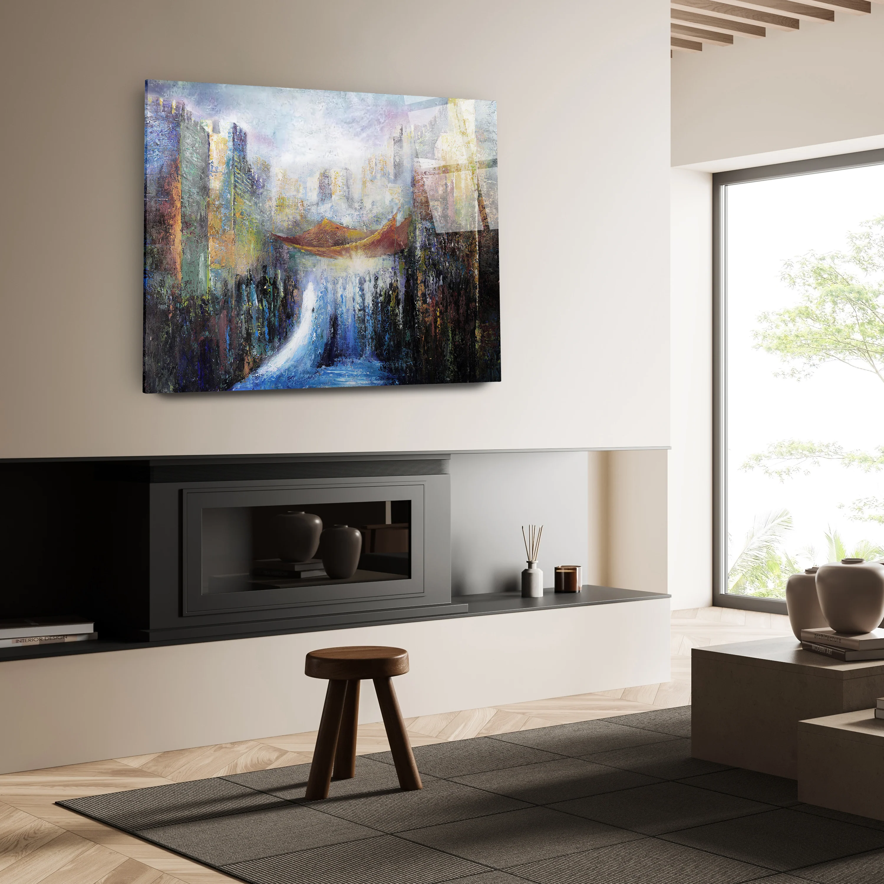 Wedding in Jerusalem - Jewish Chuppa Ceremony Art by Yossi Bitton