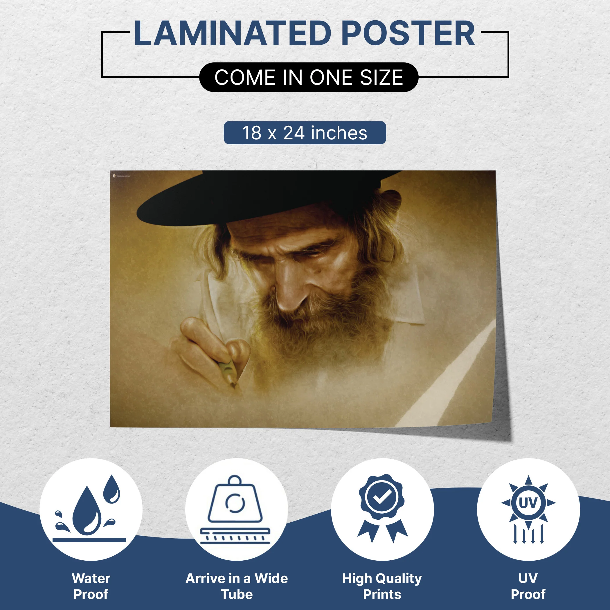 Rabbi Shteinman's Torah Dedication - Sukkot Portrait Poster