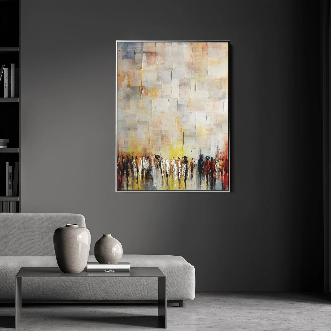 Subtle Abstract Art by Avigdor Ben-Ari - Western Wall