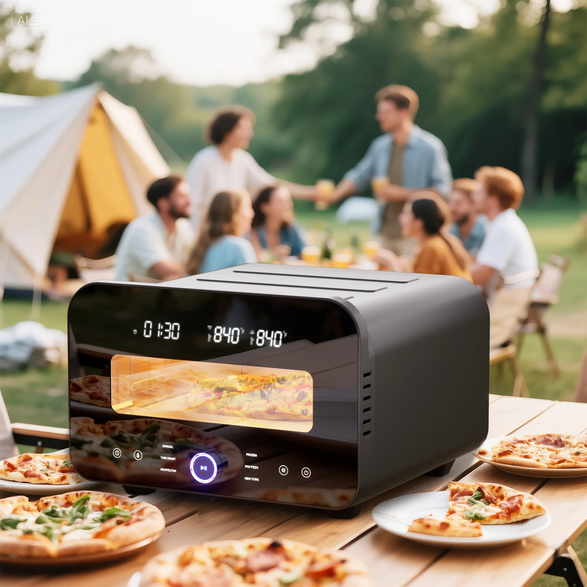 Edvwin Electric Countertop Pizza Oven 1700W