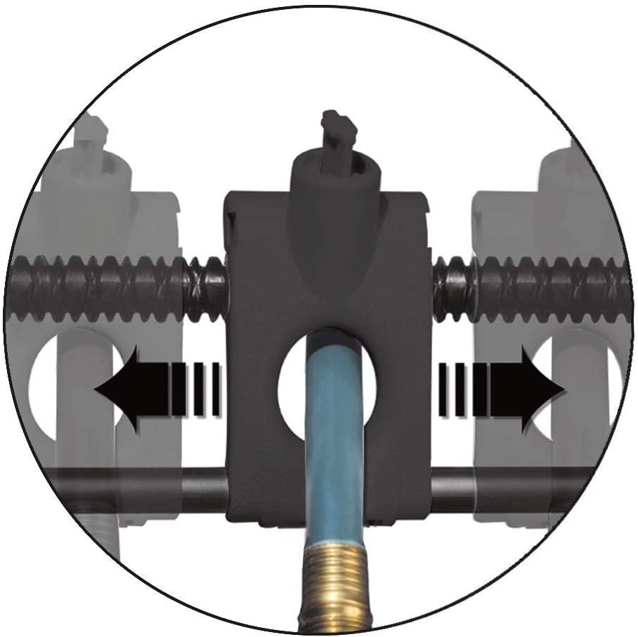 Suncast Aquawinder 125′ Wicker Garden Hose Reel – Lightweight Portable Hands – Free Water Powered Retractable Hose Reel – Java