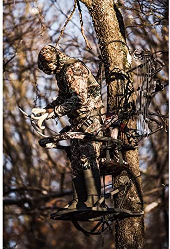 Summit Viper SD Climbing Treestand – Lightweight Aluminum, Foam-Padded Seat, 300 lbs Capacity, Includes Safety Harness