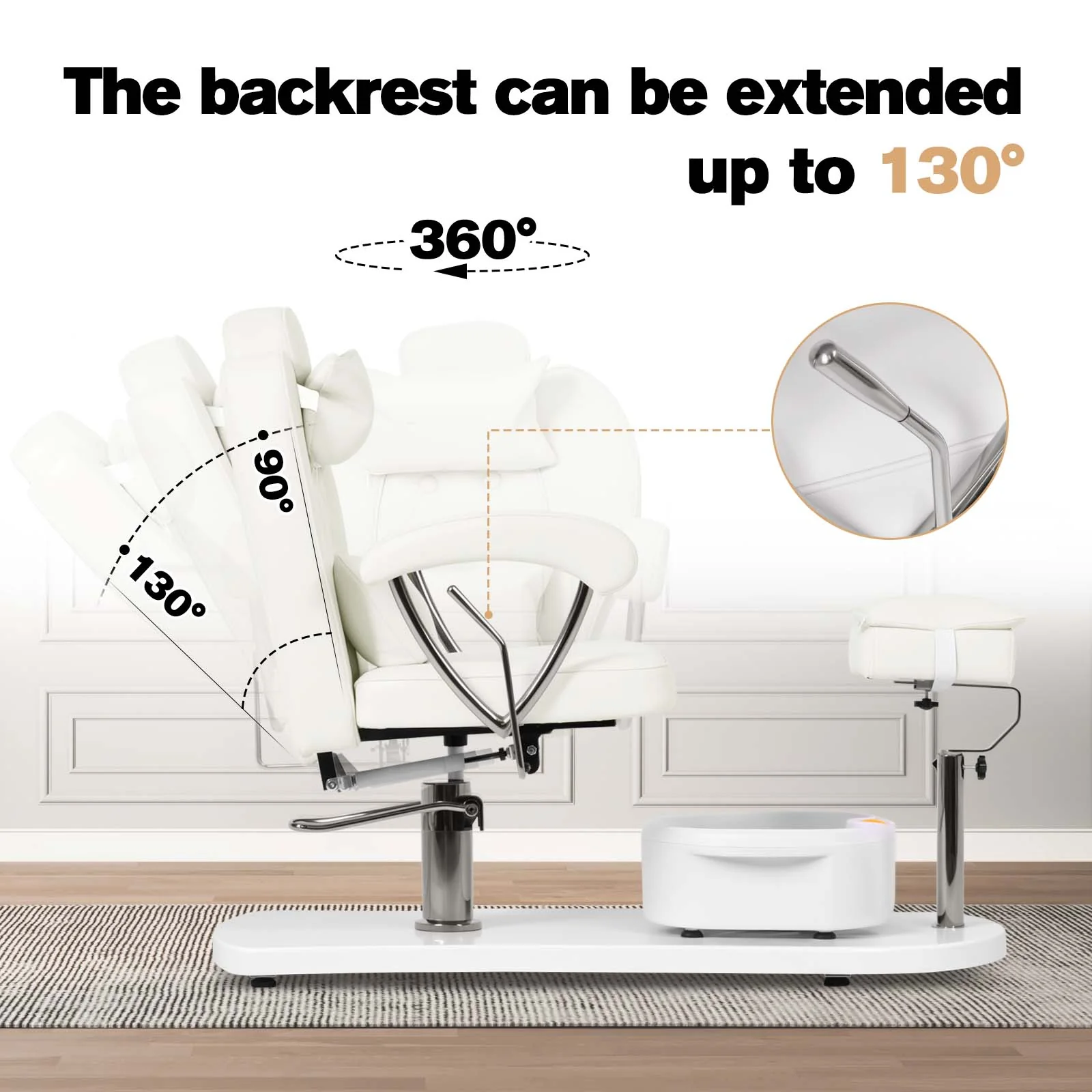 Advwin Pedicure Chair with Adjustable Height