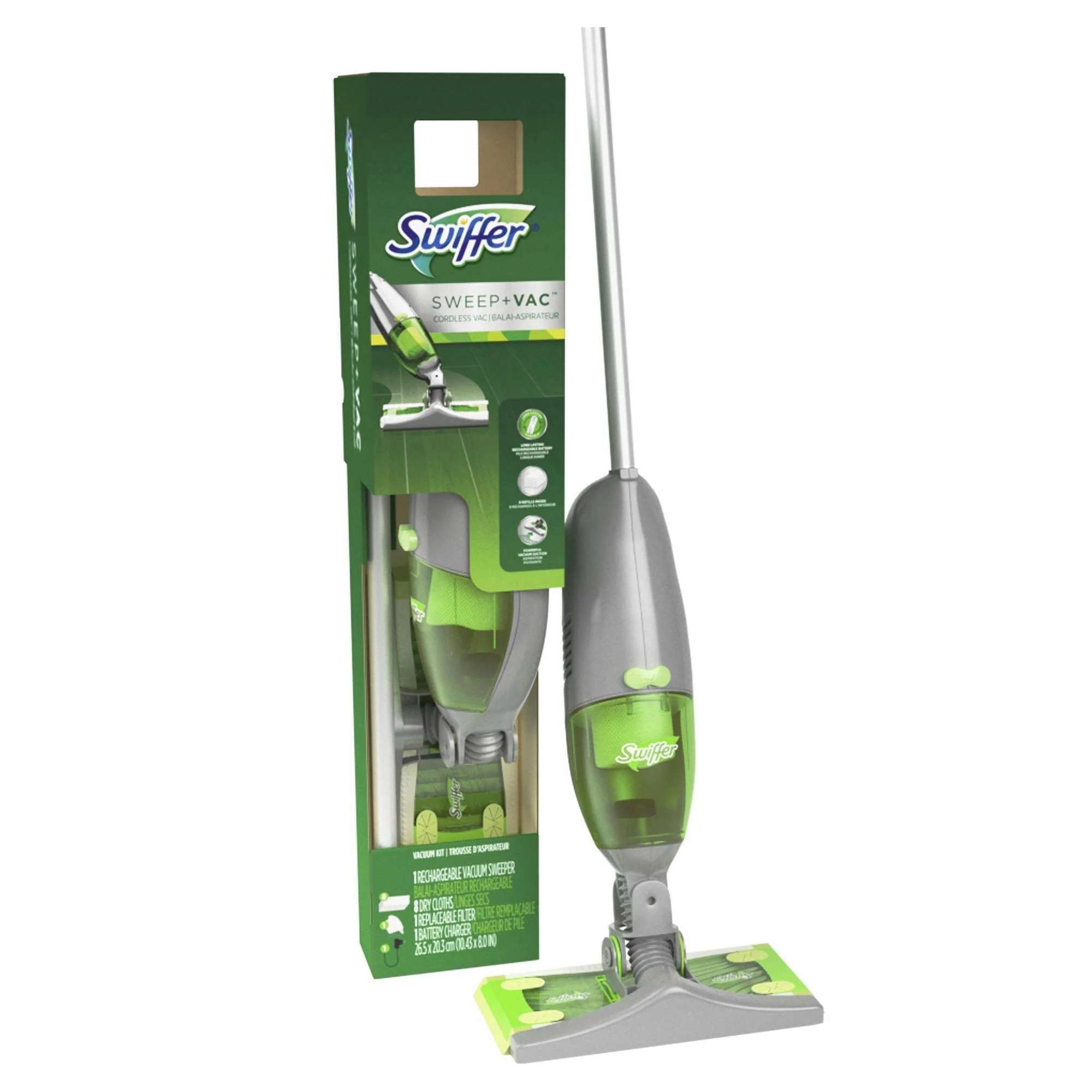 2025 Swiffer Vacuum Kit, Sweep + Vac, Cordless