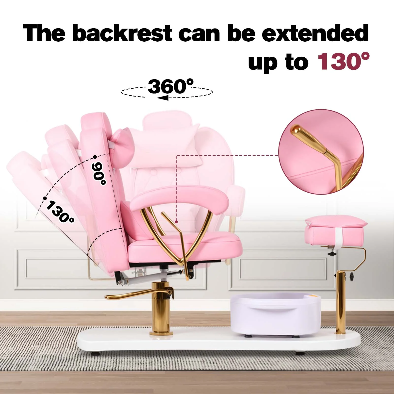 Advwin Pedicure Chair with Adjustable Height