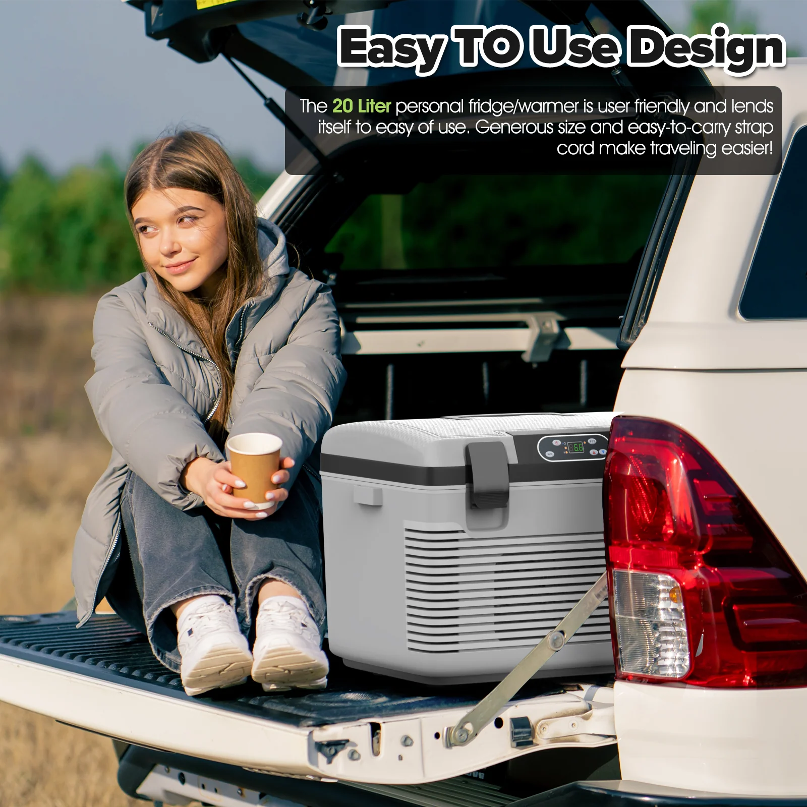 Advwin 18L Portable Car Fridge for Camping