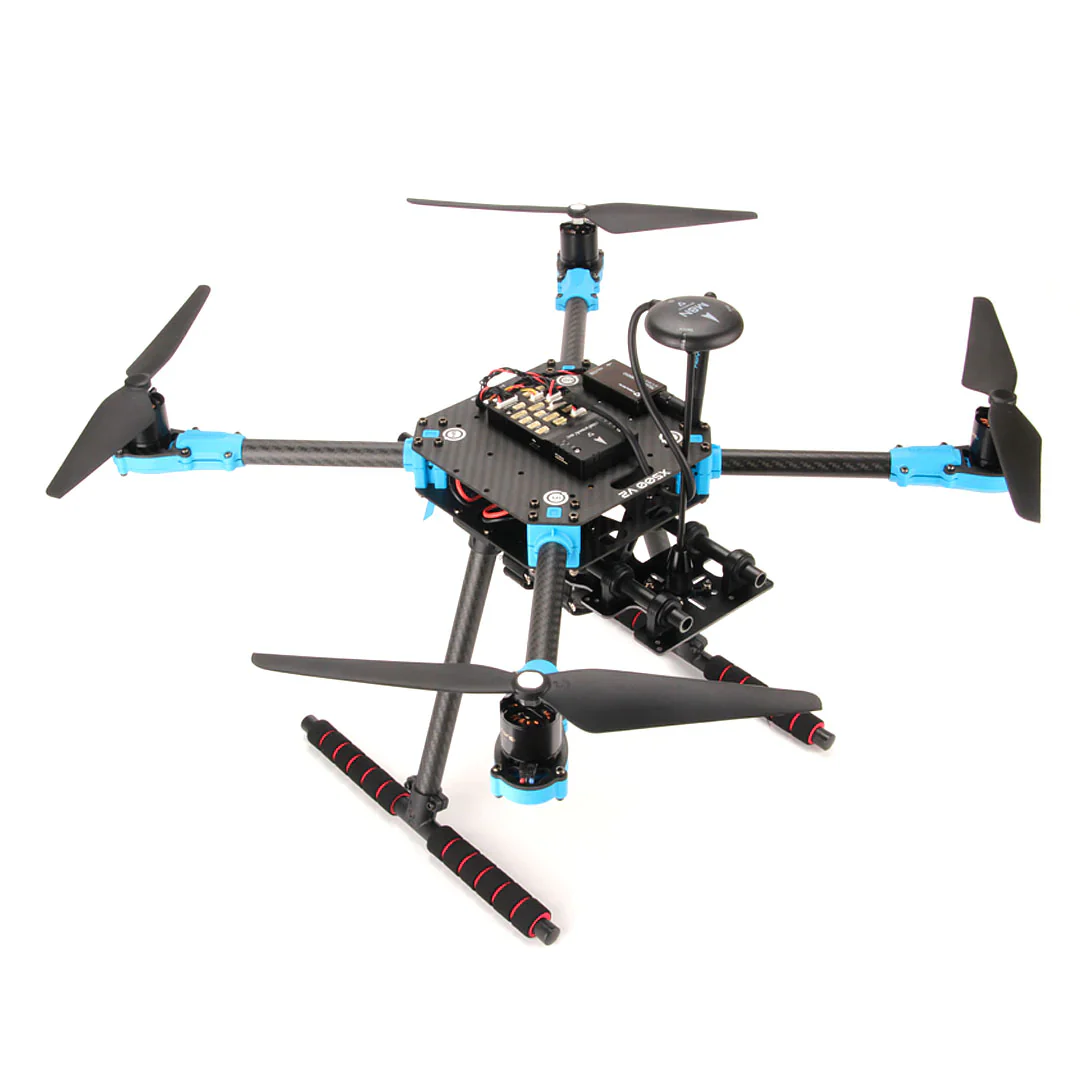Holybro X500 v2 PX4 Development Kit - Carbon Fiber Drone Kit With Holybro Pixhawk 6C / 6X , M8N GPS , SiK Telemetry Radio, Industrial Drone