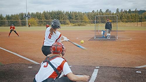 Combo Pitching Machine – Adjustable Up to 60 MPH, for Baseball & Softball, Ideal for Pitching-Machine Leagues