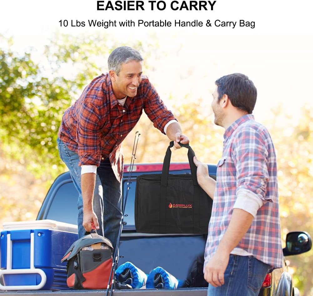 Portable Tankless Water Heater, 1.32 GPM Outdoor Camping Propane Gas Water Heaters w/Freestanding Stand and Carry Bag