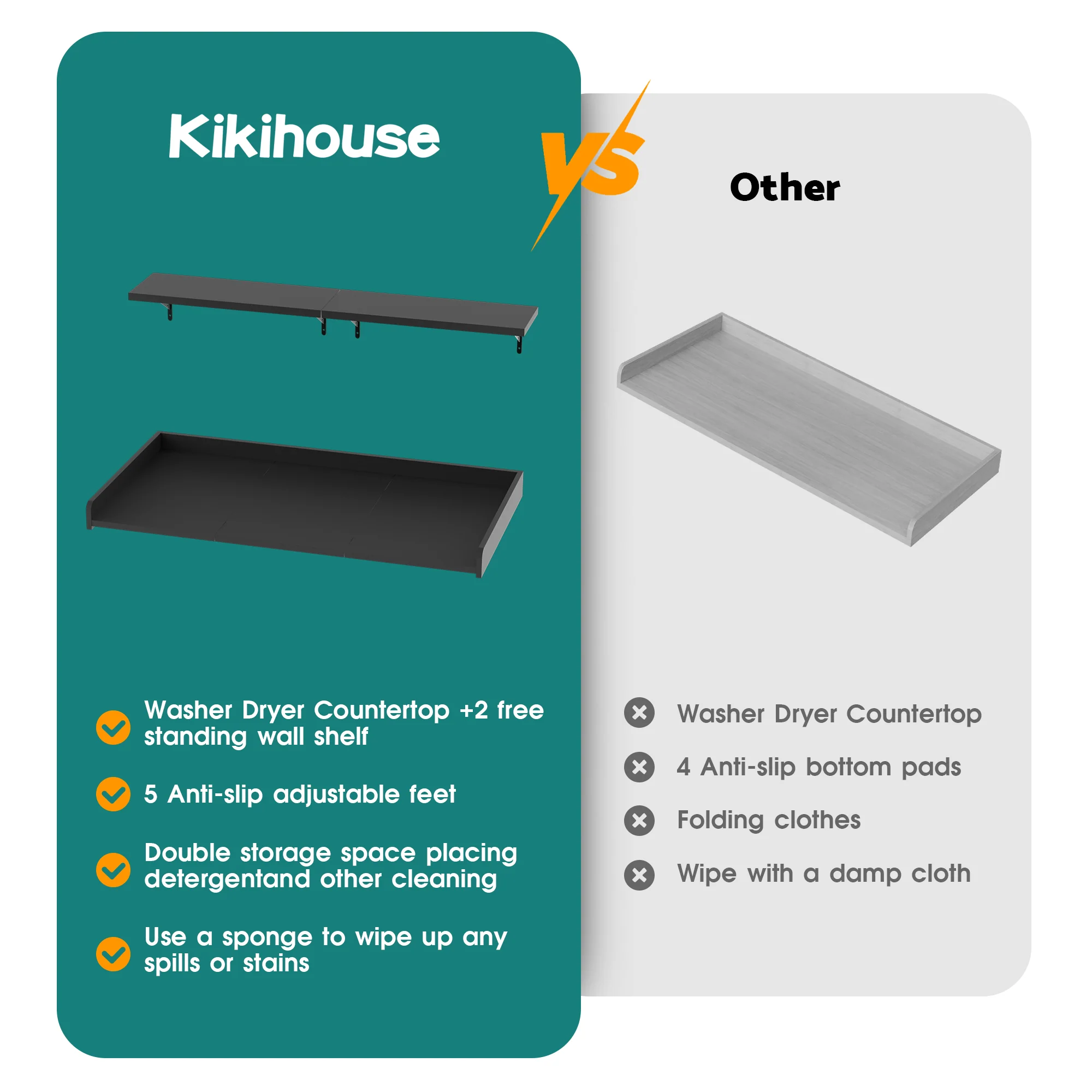 Advwin Washer Dryer Countertop 54