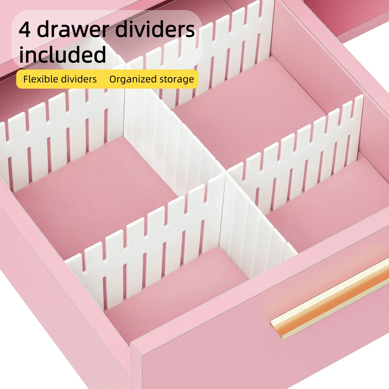 Advwin Nail Desk w/ Acetone-Resistant Glass Table Top