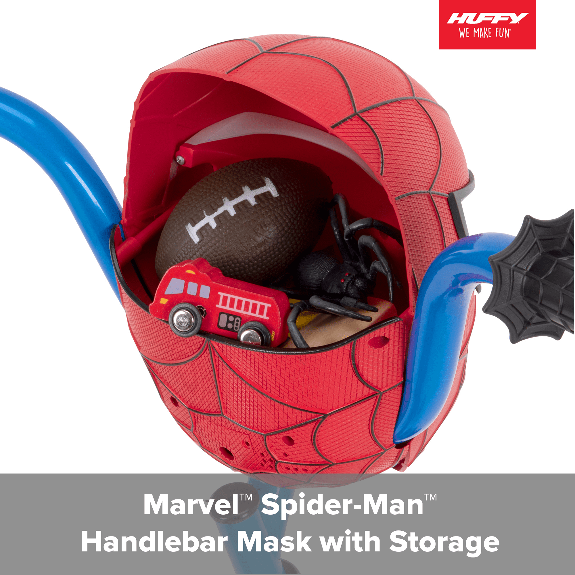 Huffy Marvel Spider-Man 12′′ Kids Bike with Training Wheels, Steel Frame, Ages 3-5