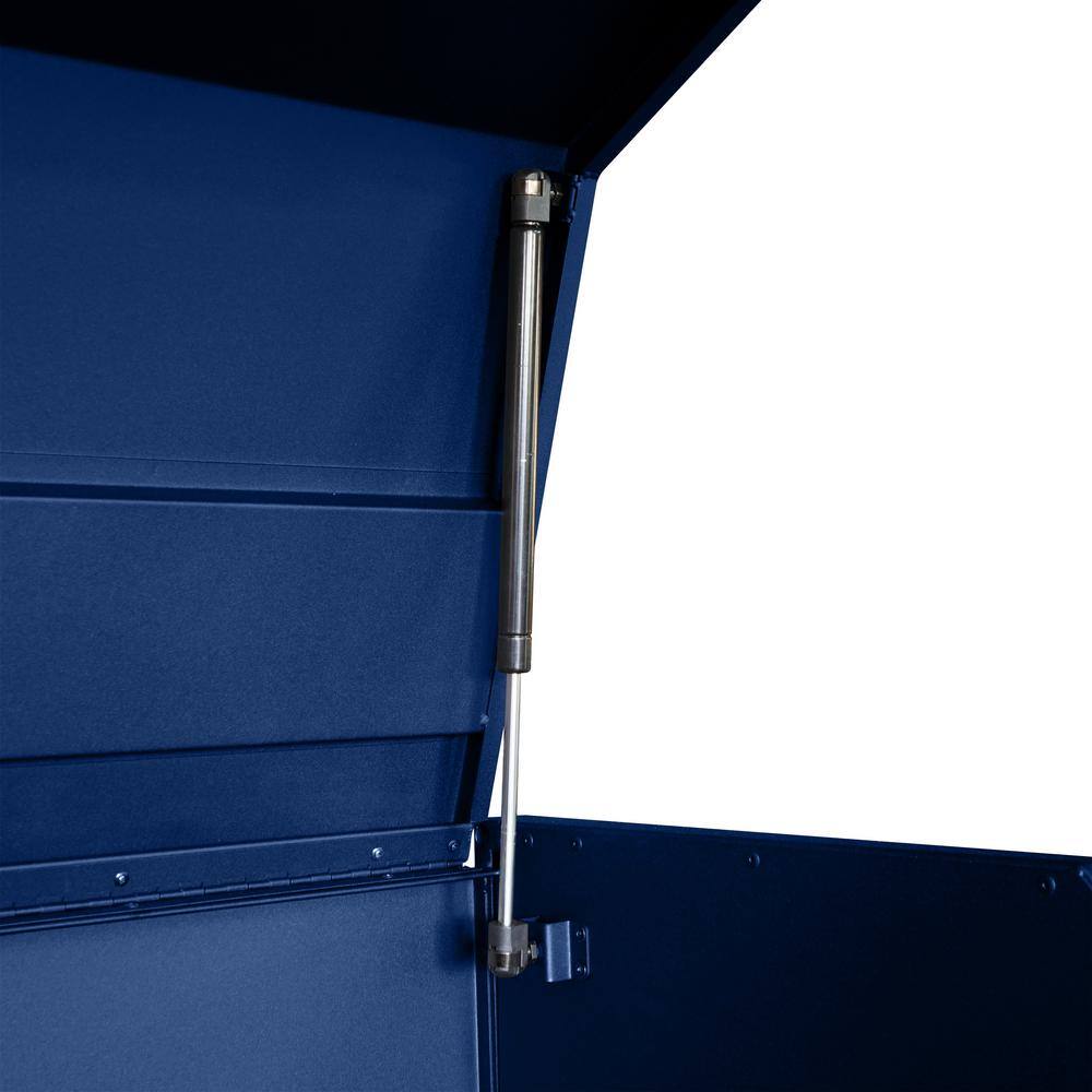 2025 Husky 56 in. W x 22 in. D Heavy Duty 23-Drawer Combination Rolling Tool Chest and Top Tool Cabinet Set in Matte Blue