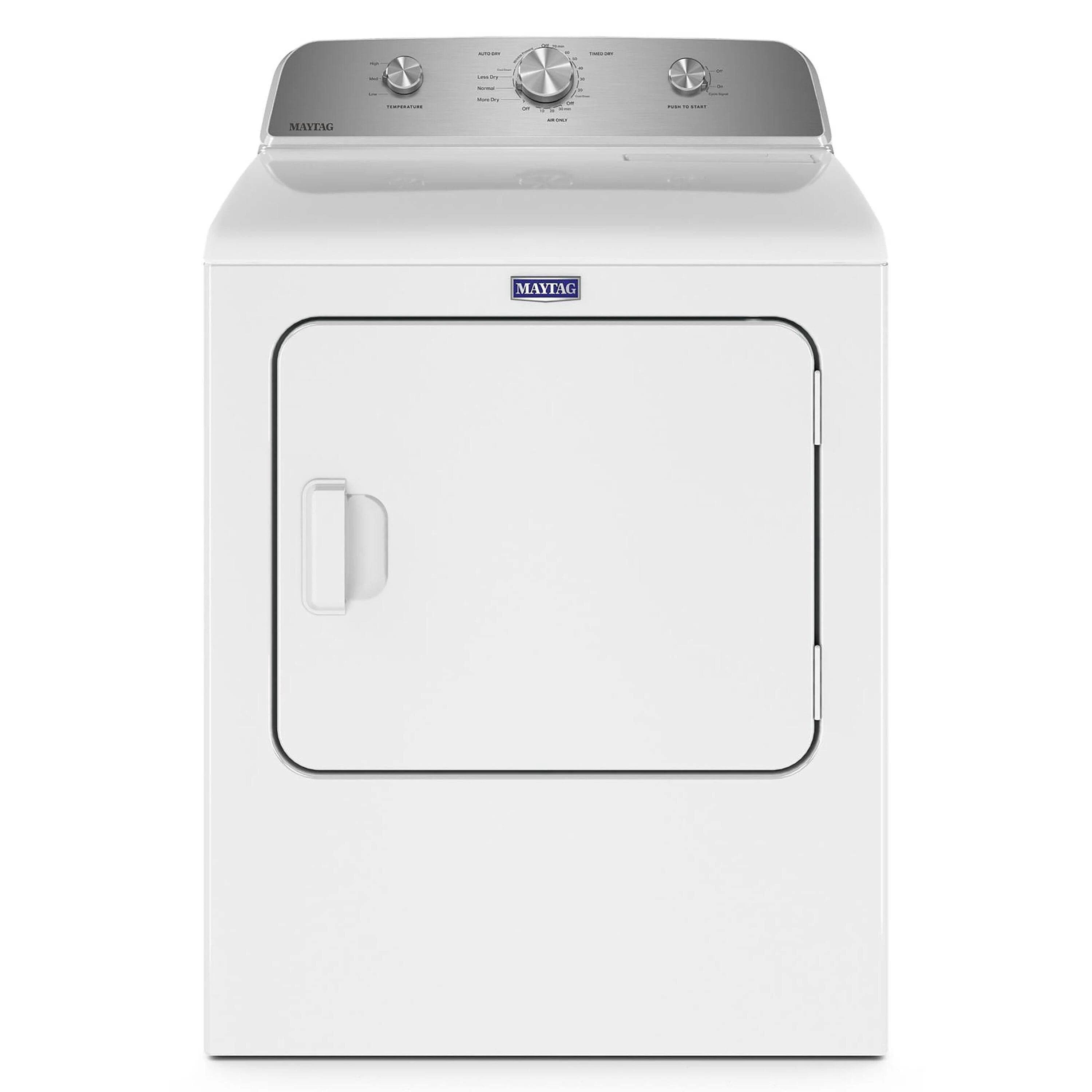 2025 Maytag - 7.0 Cu. ft. Electric Dryer with Wrinkle Prevent - White