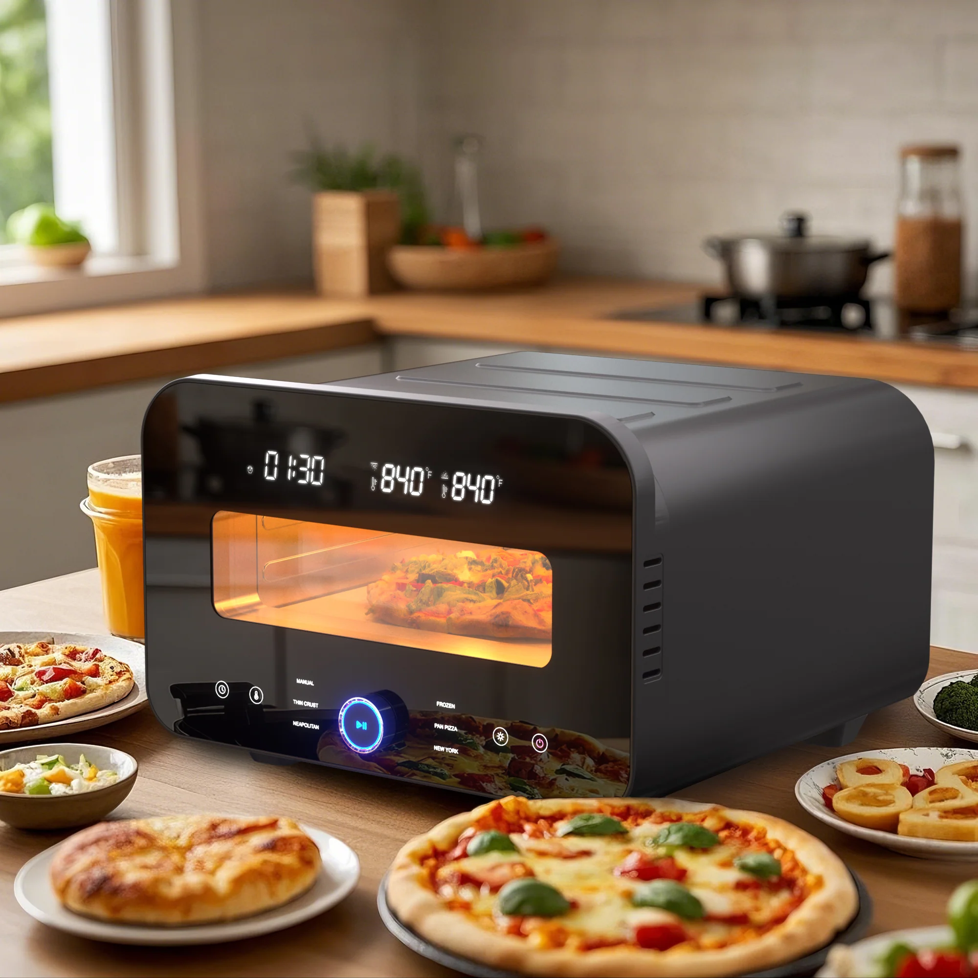 Edvwin Electric Countertop Pizza Oven 1700W