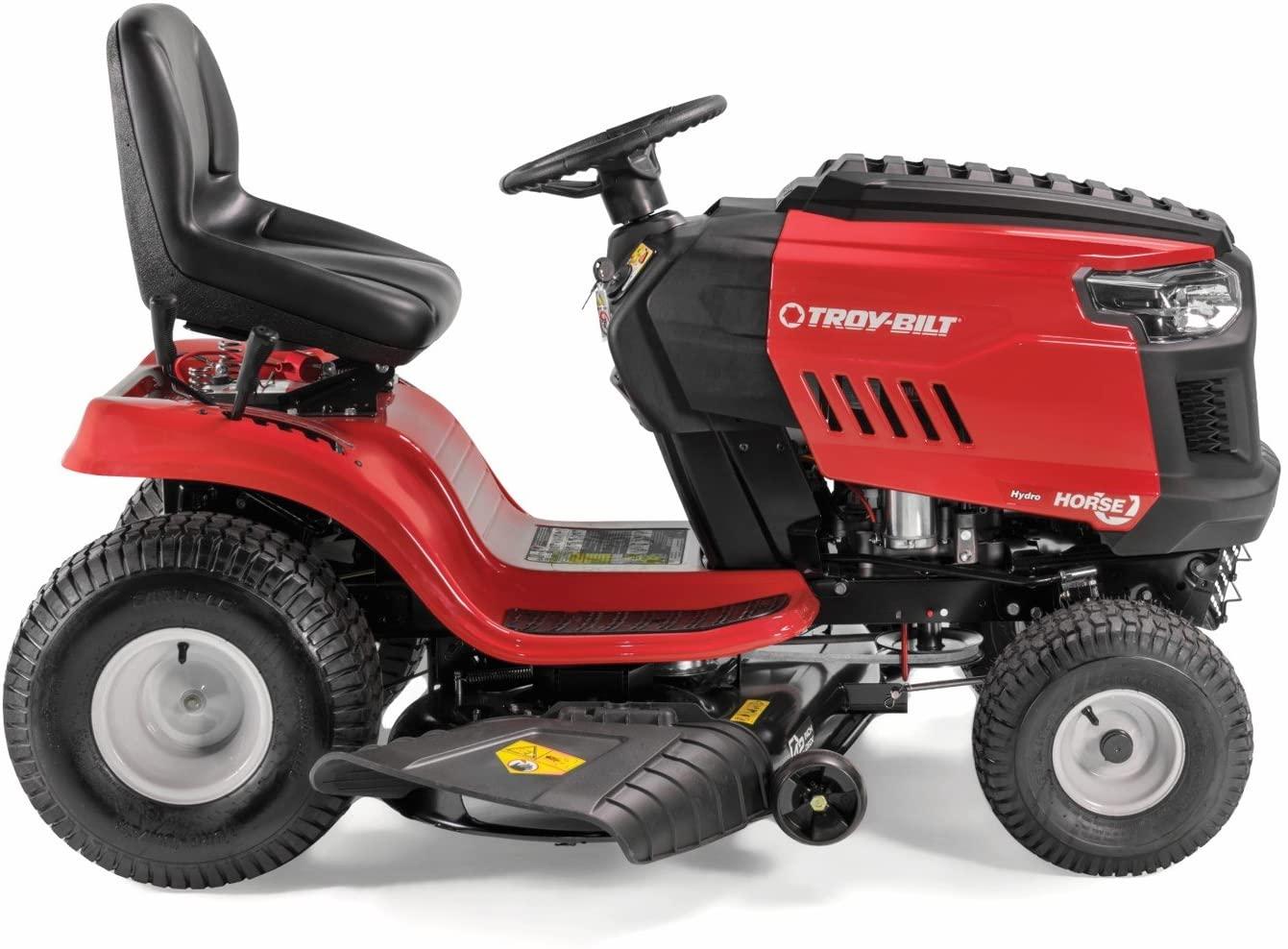 Troy-Bilt Horse 42′′ Hydrostatic Lawn Riding Mower, 579cc Engine, High Back Seat, 2-Year Warranty