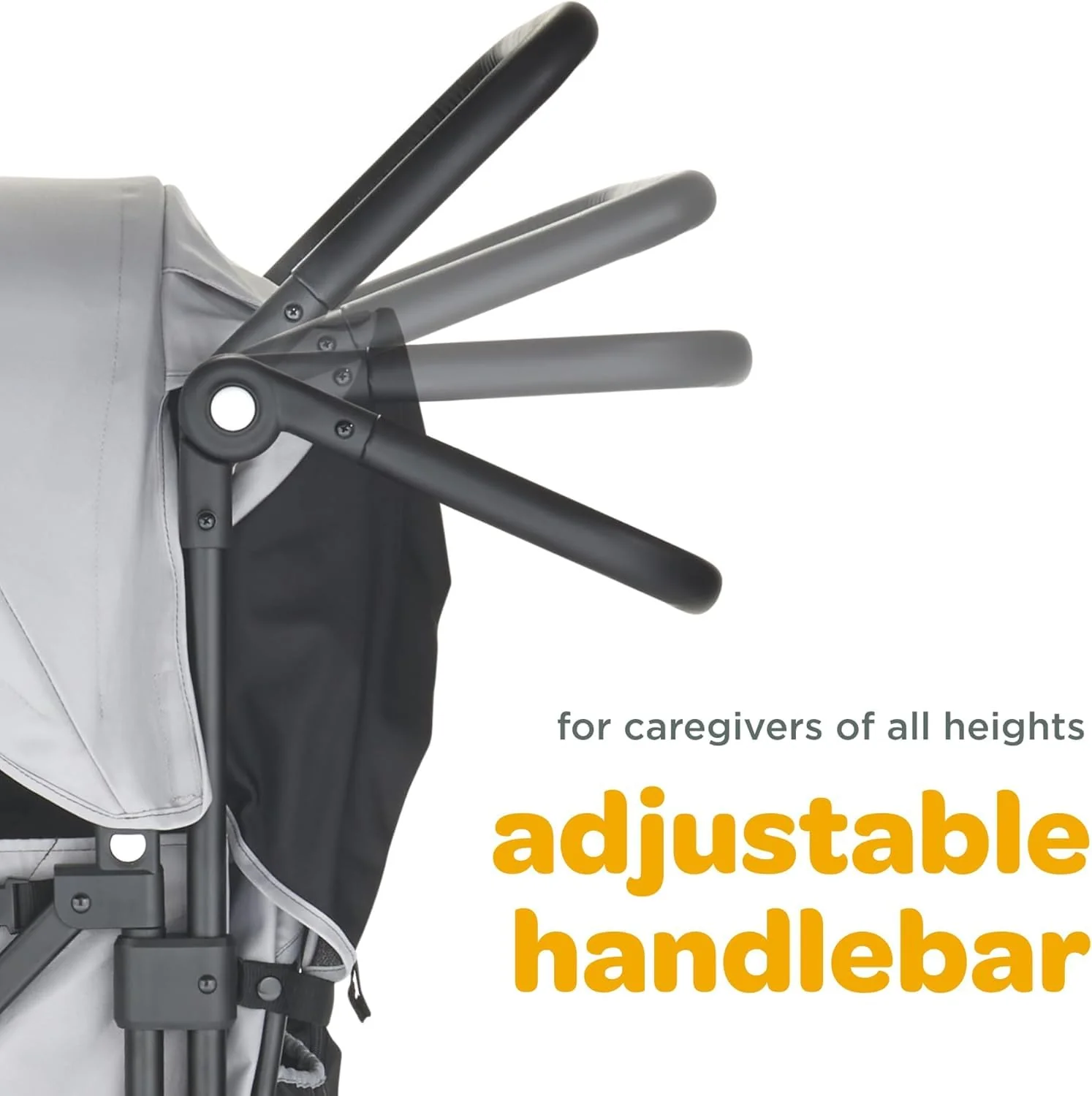 Caravan Quad 4-Seater Stroller Wagon with Reclining Seats- Avalon Grey