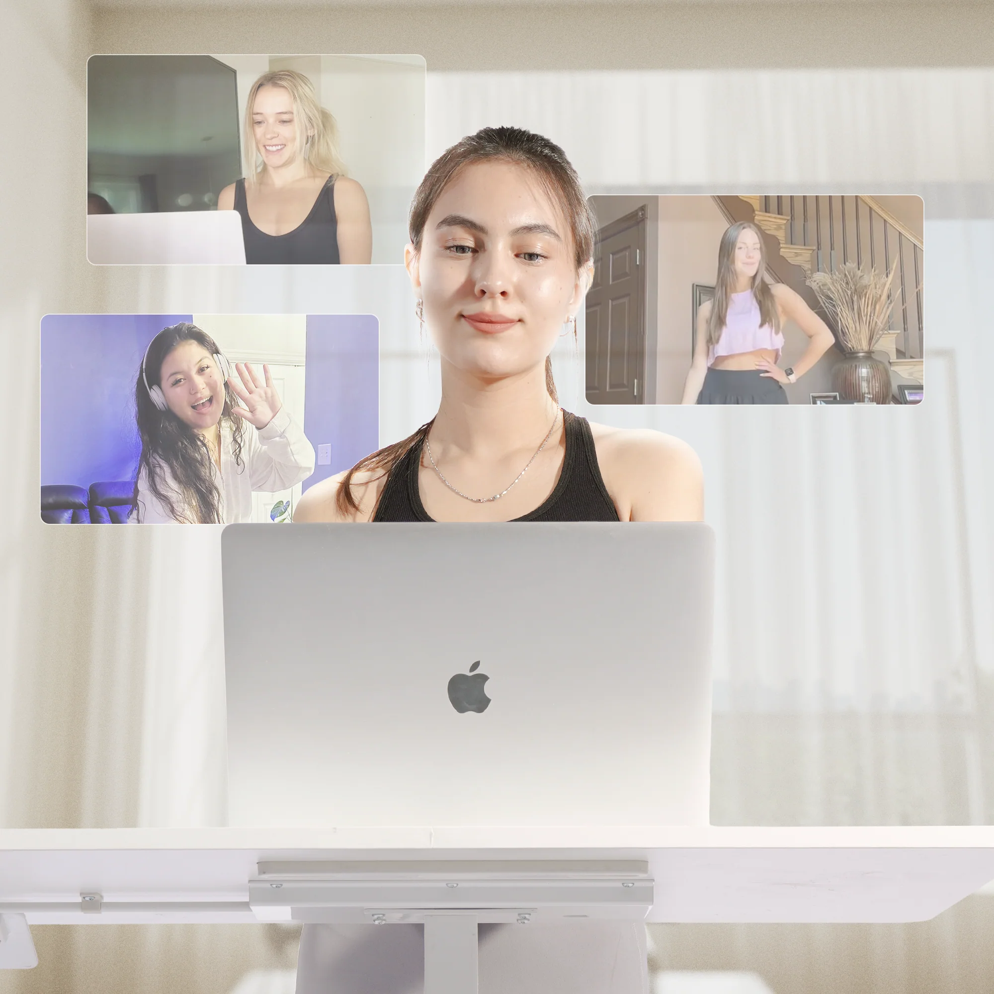 DeerRun Q1 Urban Mini Under-Desk Treadmill with Remote Control