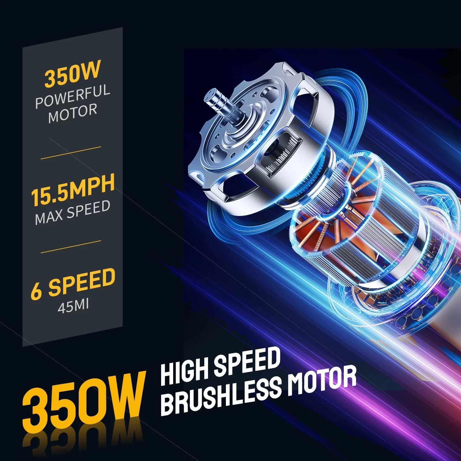 PEXMOR Electric Bike for Adults, 350W (Peak 500W) City Commuter Ebike 36V 12.5AH Removable Battery, 26