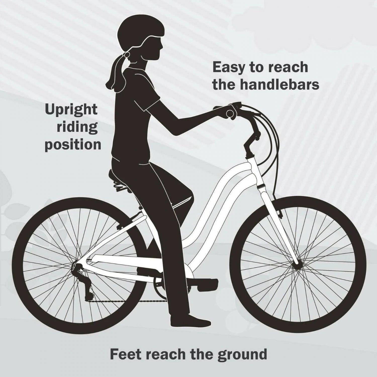 2025 Huffy, nel Lusso Classic Cruiser Bike with Perfect Fit Frame, Women's, Light Blue, 26