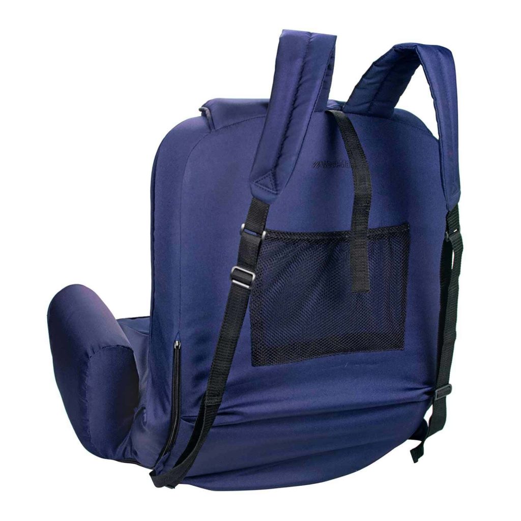 WEST MARINE High-Back Portable Seat with Armrests & Pockets, UV-Resistant, Water-Repellent Fabric