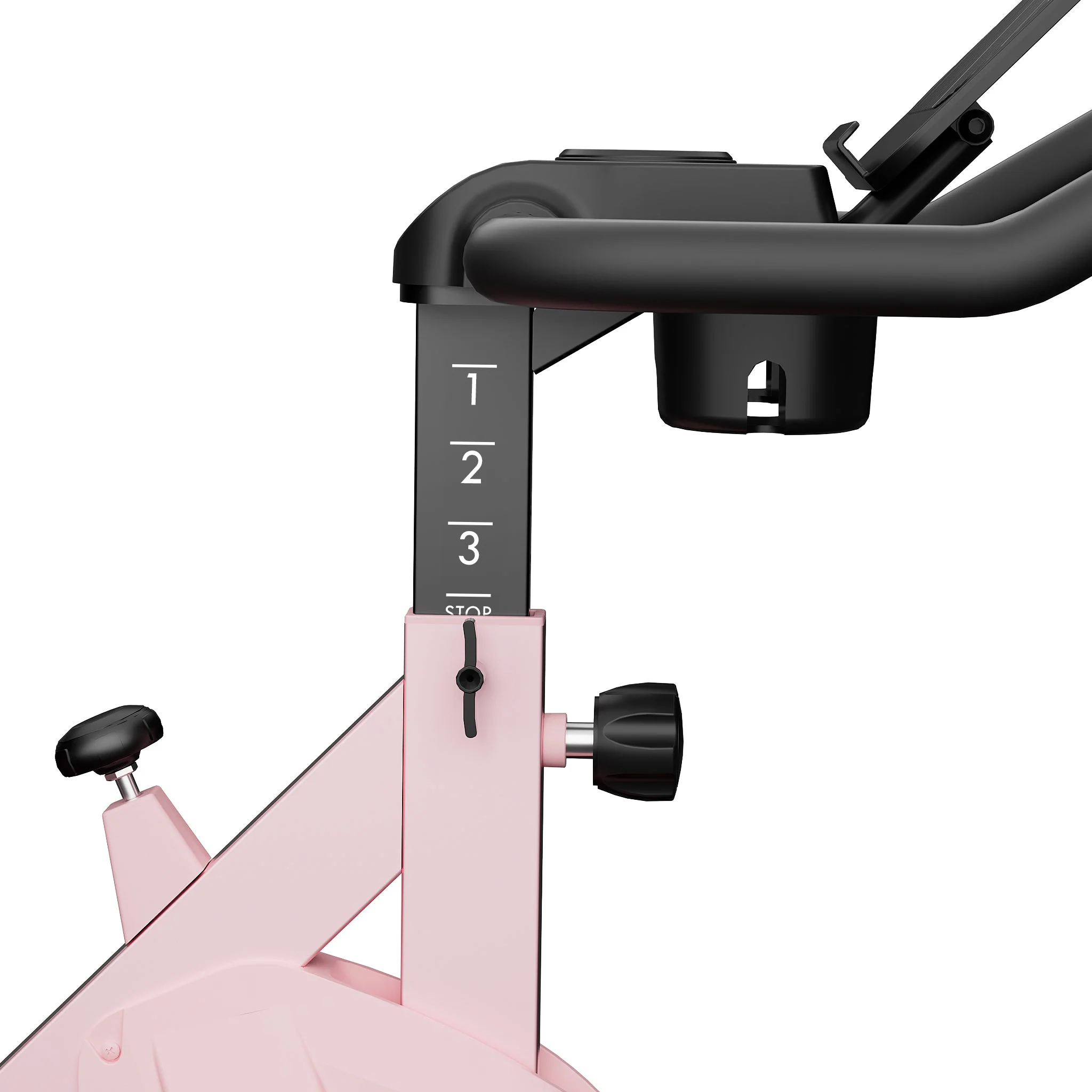 DeerRun S500 Indoor Smart Stationary Cycling Bike with PitPat App, 1-32 Magnetic Resistance-Pink