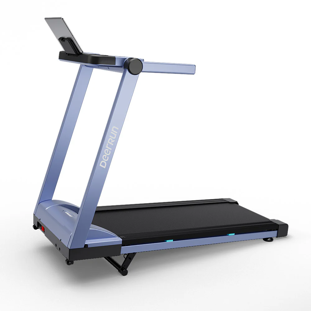 DeerRun A1 Pro Move+  6% Incline Foldable Treadmill——2025 Upgraded Chip & NFC Support | 350Lbs, 10mph Blue