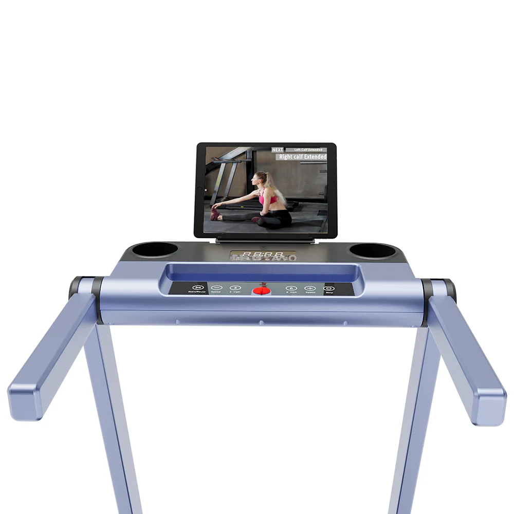 DeerRun A1 Pro Move+  6% Incline Foldable Treadmill——2025 Upgraded Chip & NFC Support | 350Lbs, 10mph Blue