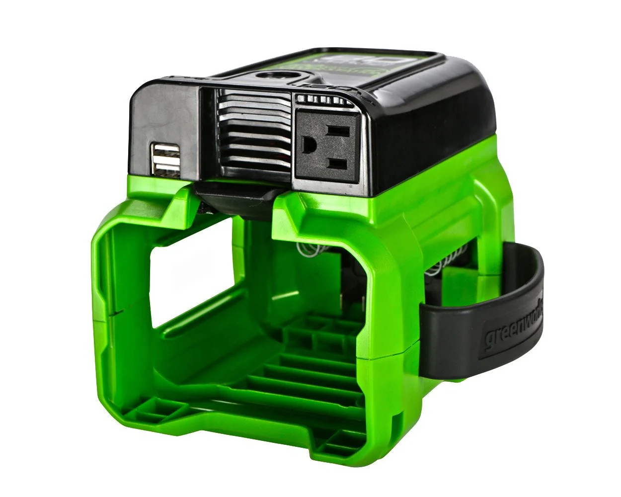 2025 80V Cordless Battery 300 Watt Power Inverter w/ 2Ah Battery and Charger