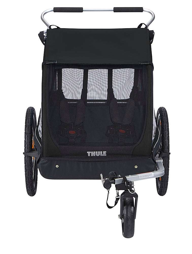 Thule – Coaster XT 2-Seat Bicycle Trailer and Stroller – Black