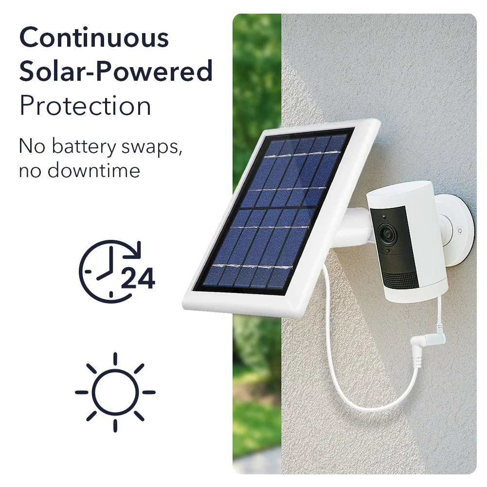 Ring Outdoor Cam Plus Battery+ Wasserstein Solar Panel Bundle