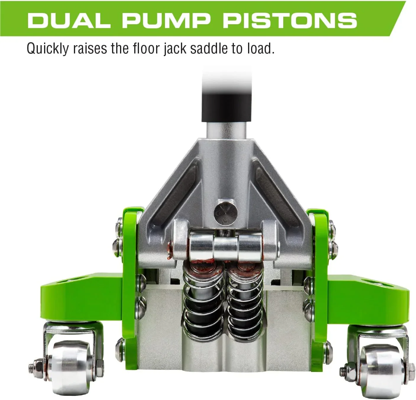 Tools 3-Ton Quick Rise Aluminum Floor Jack with Dual Pump Pistons & Reinforced Lifting Arm (A20018_A20019)