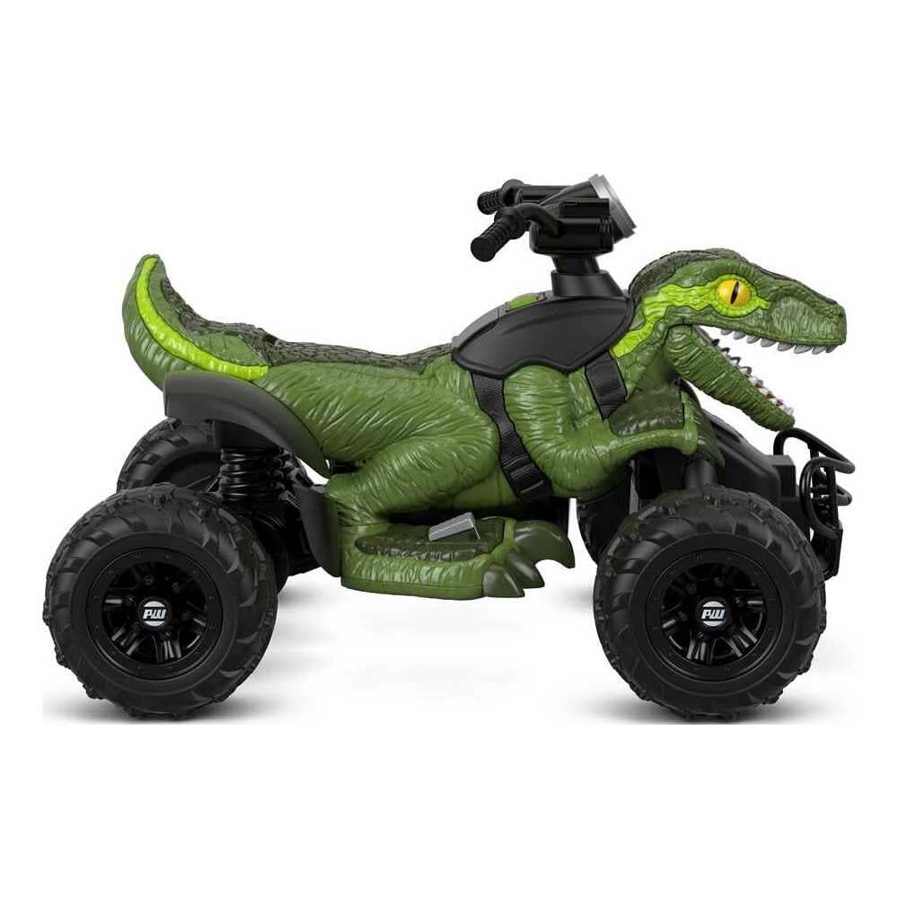 Fisher-Price Power Wheels Jurassic World Dino Racer Ride-On ATV, Green Dinosaur Toy
