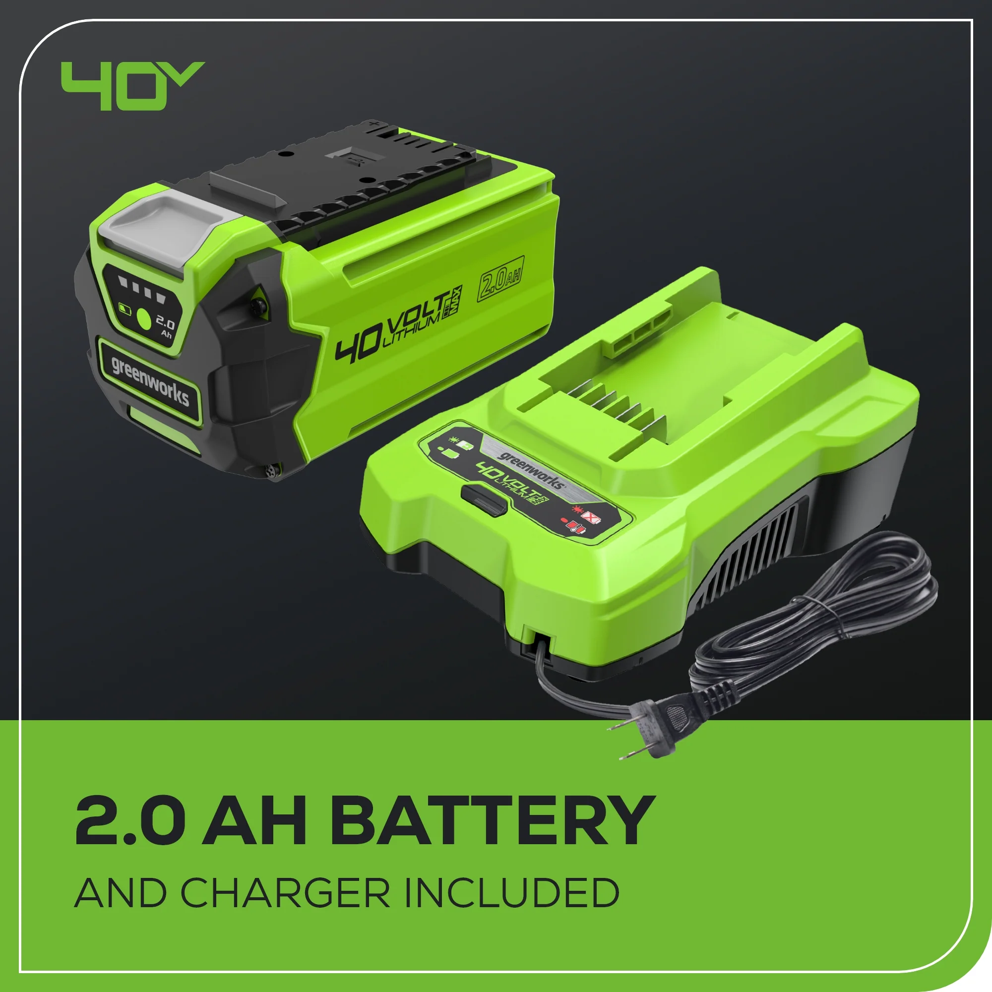 2025 40V 3-Gallon Cordless Battery Wet/Dry Shop Vacuum w/ 2.0Ah Battery & Charger