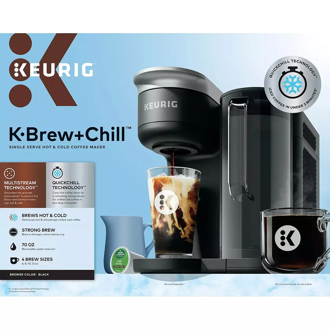 K-Brew + Chill Iced or Hot Single-Serve K-Cup Coffee Maker