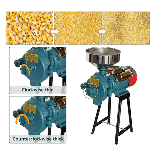3000W Commercial Electric Corn Wheat Grain Mill Grinder