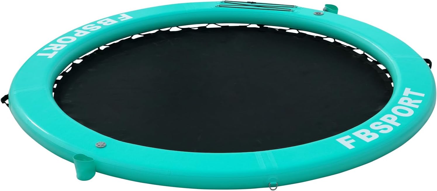 Inflatable Dock Floating Platform, 8ft Inflatable Water Hammock Floating Deck for Lake W/Cupholder, Round Floating Ring Float Ring, Pool Float Raft Lounger Island Platform Pad