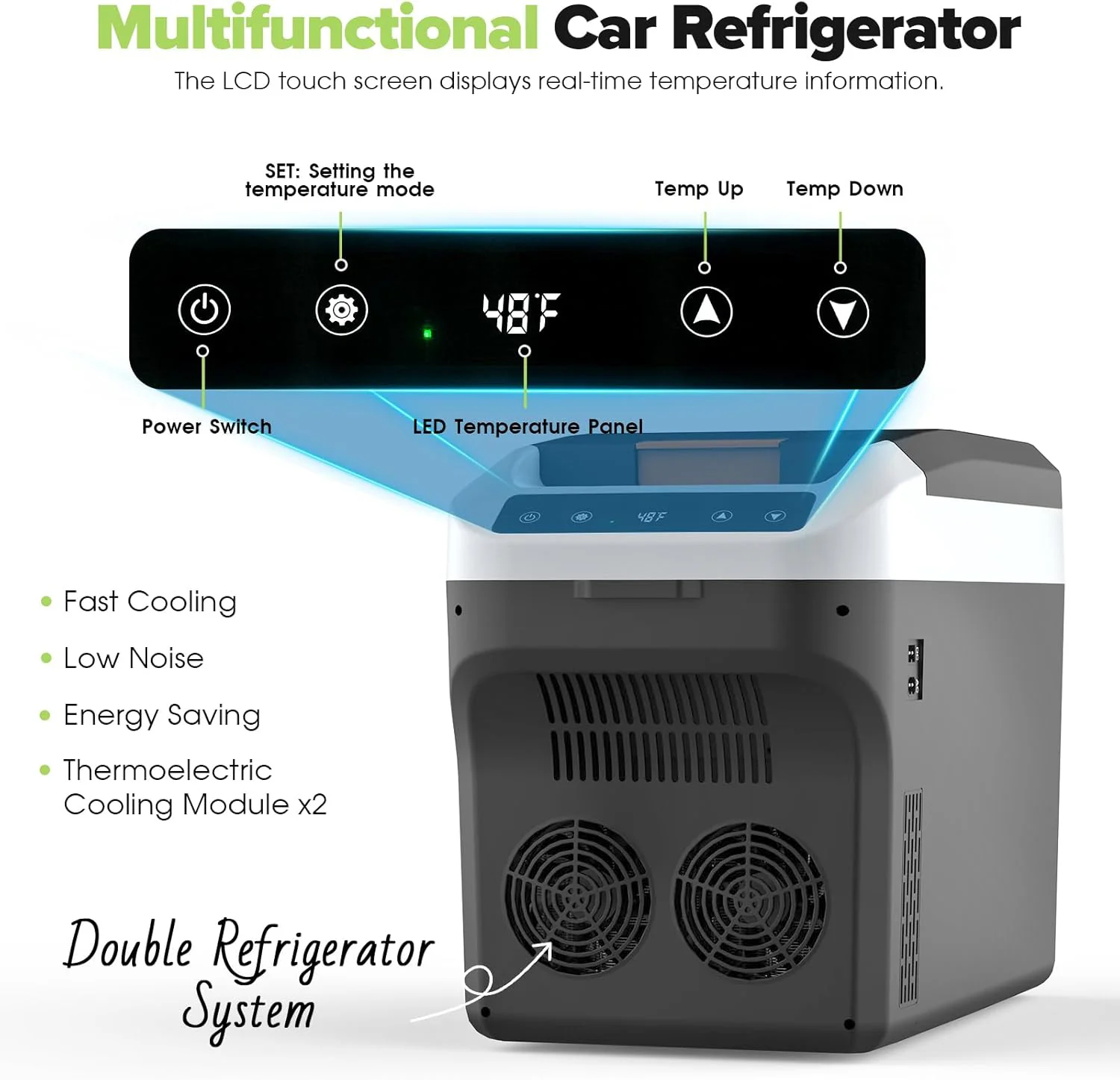 Advwin Portable Car Fridge Camping Cooler