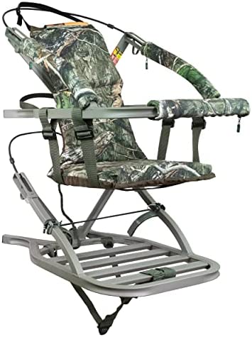 Summit Viper SD Climbing Treestand – Lightweight Aluminum, Foam-Padded Seat, 300 lbs Capacity, Includes Safety Harness